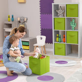 13" Large Cube Storage Bins (6 Pack Solid)